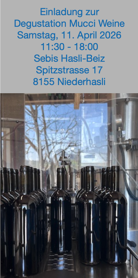 Weine 11. April 2026 in Niederhasli